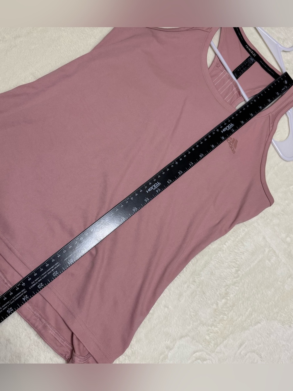 adidas Women's Dusty Pink Racerback Tank Top - Picture 7 of 9